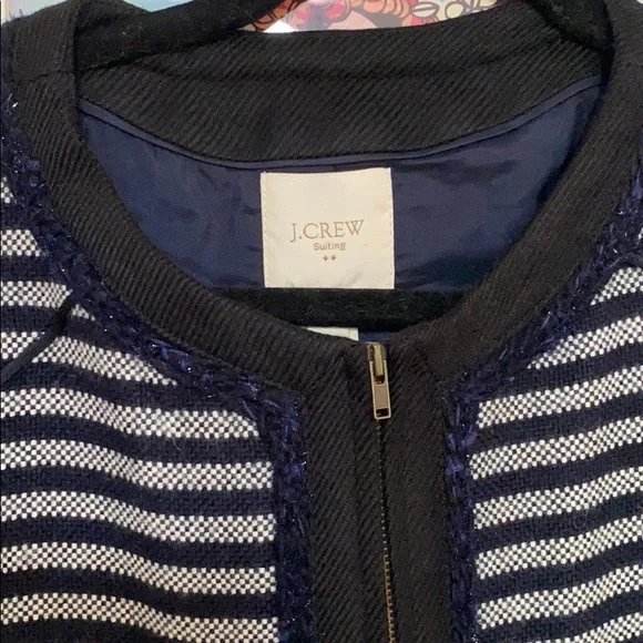 J. Crew Navy and White Striped Blazer - Picture 6 of 10
